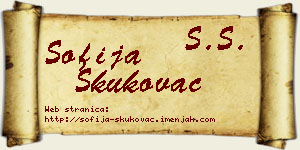 Sofija Skukovac vizit kartica